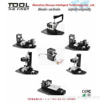 Factory Sales Big Power Metal 6 In 1 With Bow Arm for hobby modelmaking